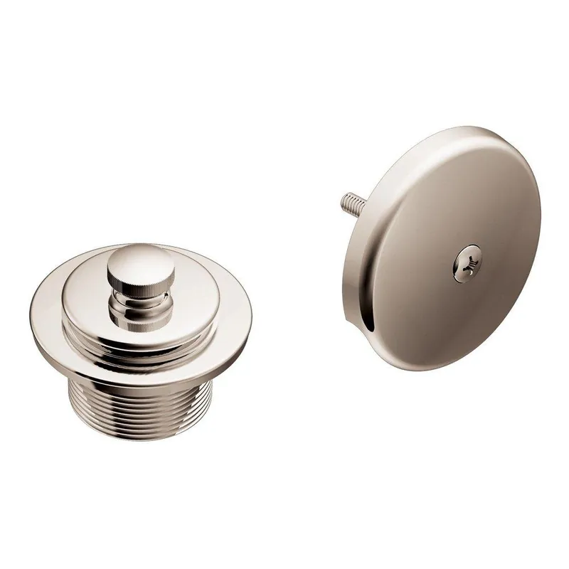 Moen T90331NL Metal Push-Pull Drain in Polished Nickel