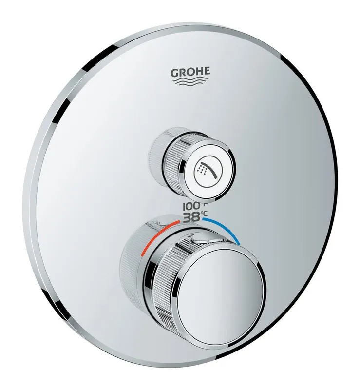 GROHE 29136000 Grohtherm Two Handle Thermostatic Valve Trim