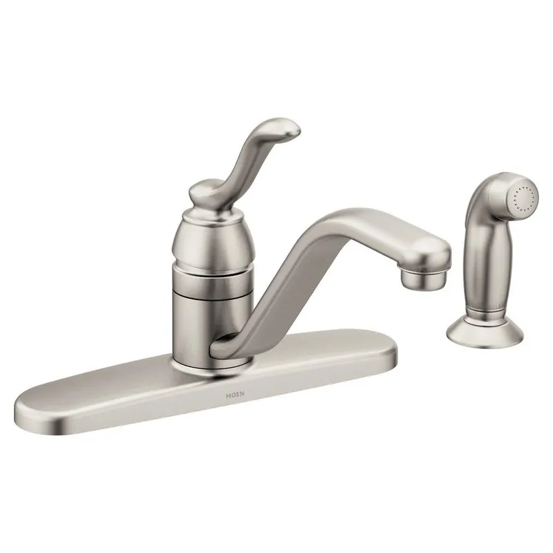 Moen 7051SRS Banbury Single Handle Kitchen Faucet with Side Spray