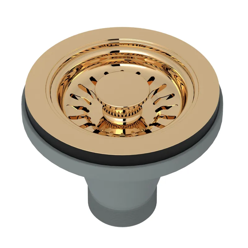 Rohl 738EG Basket Strainer in English Gold