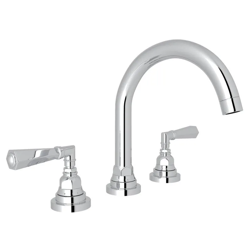 Rohl A2328LMAPC-2 San Giovanni Two Handle Widespread Bathroom Sink Faucet in Polished Chrome