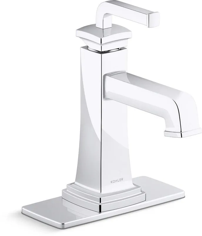 Kohler 27400-4-CP Riff Single Handle Monoblock Bathroom Sink Faucet in Polished Chrome