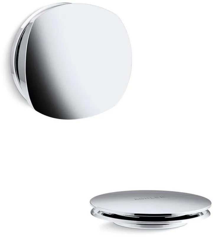 KOHLER T37391-CP PureFlo 3-1/8 in. Metal Drain and Overflow Trim Kit