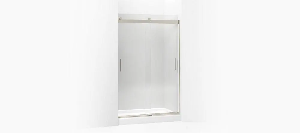Kohler 706008-L-MX Levity 47-5/8 in Shower Door with Handle in Matte Nickel