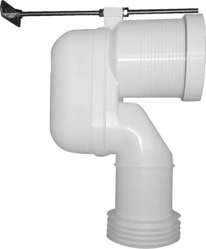 Duravit 8990250000 4-3/5 x 3-1/2 in. Plastic Connecting Bend in White