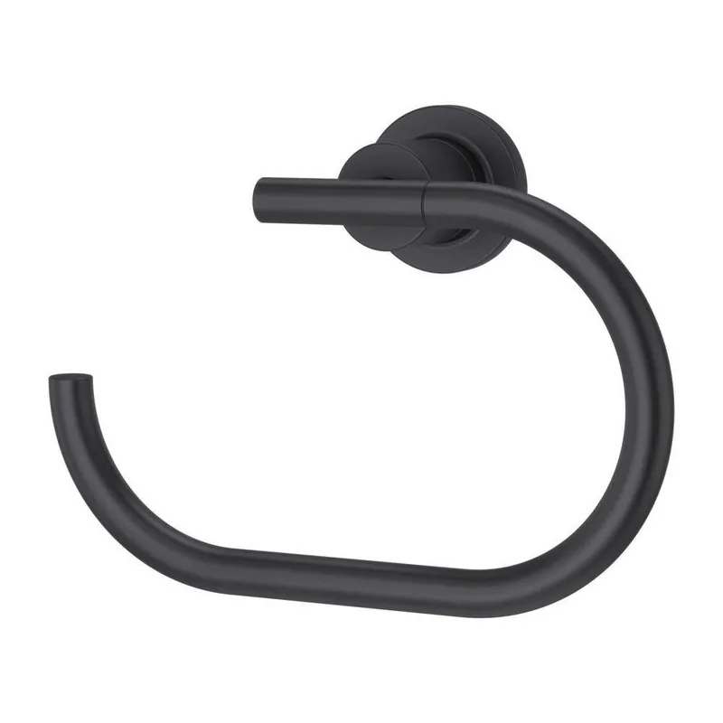 Pfister BRB-NC1B Contempra Rectangular Open Towel Ring in Matte Black