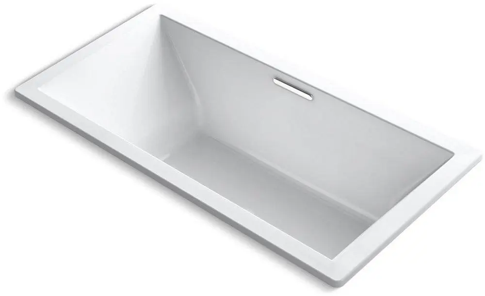 KOHLER 1834-0 Underscore 72 x 36 in Soaker Drop-In Bathtub Center Drain