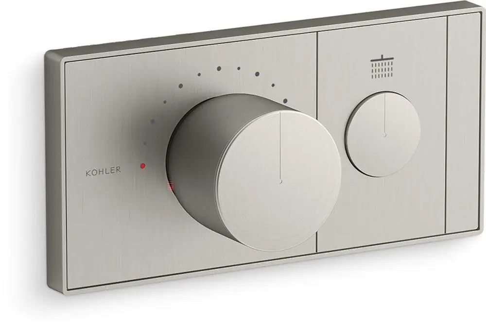 Kohler 26345-9-BN Anthem Two Handle Thermostatic Valve Trim in Vibrant Brushed Nickel