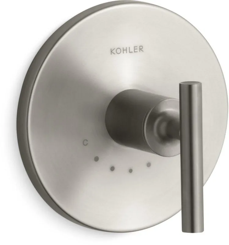 KOHLER T14488-4-BN Purist Single Handle Thermostatic Valve Trim in Vibrant Brushed Nickel