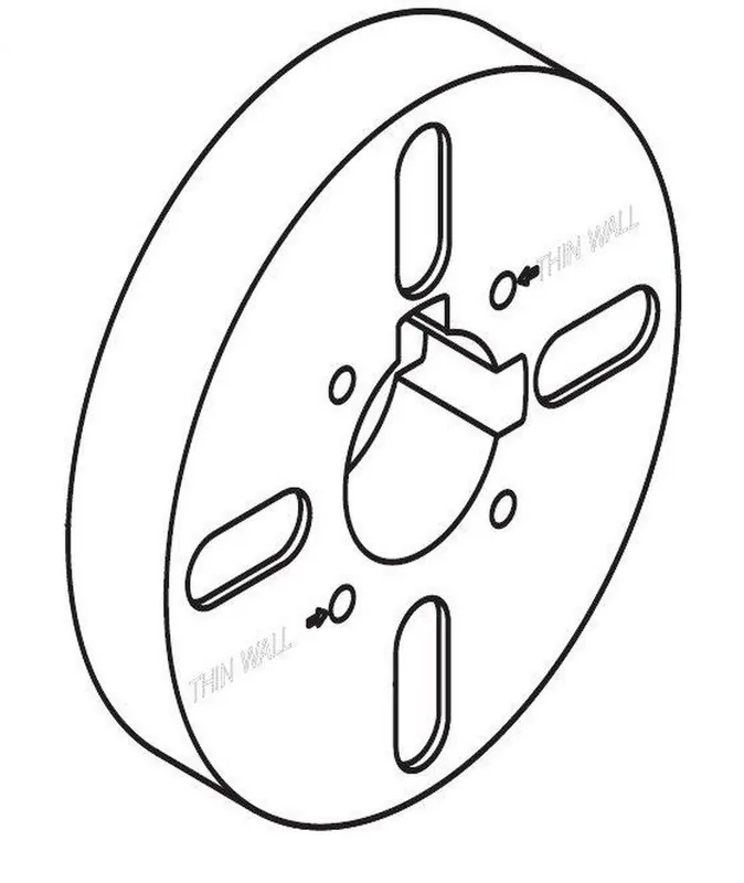 Moen 12574 M-Dura 4-1/2 in. Plaster Ground for Model TS2141, TS2142 and TS2143