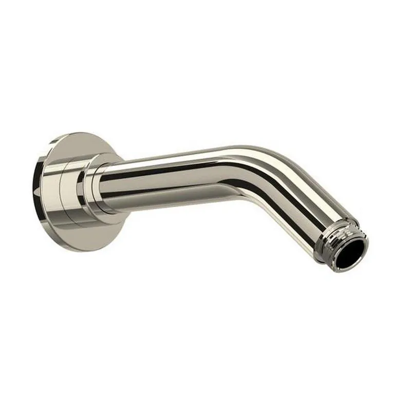 Rohl 70127SAPN 1/2 x 7 in. FNPT x Male Threaded Brass Shower Arm in Polished Nickel