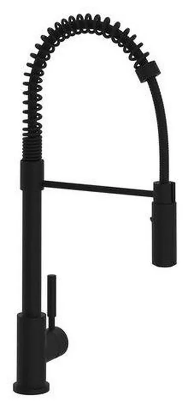 Rohl R7521MB Lux Single Handle Pull Down Kitchen Faucet in Matte Black