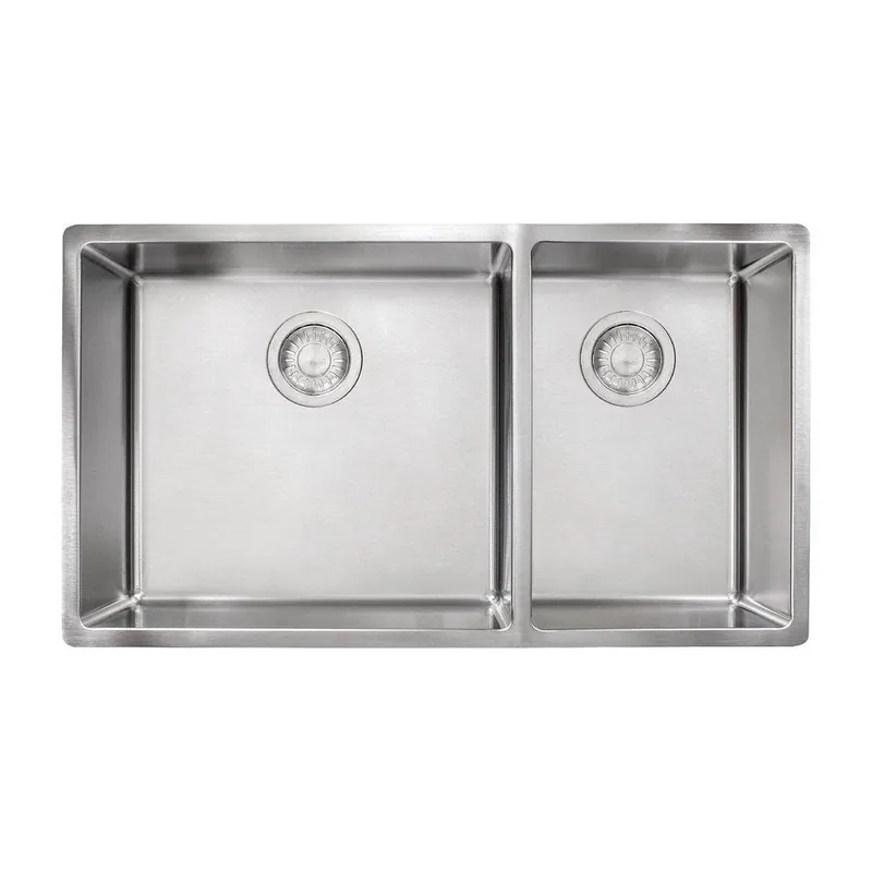 Franke CUX160 Cube 31-9/16 x 17-3/4 Stainless Steel Double Bowl Undermount Kitchen Sink