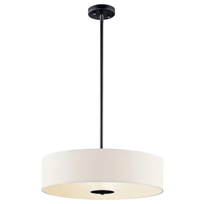 Kichler 42121BK Pendant Light 3 Light Semi Flush