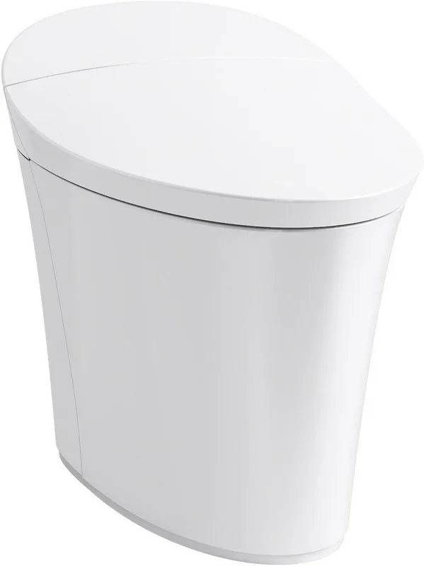 KOHLER 5401-PA-0 Veil 0.8 gpf/1.28 gpf Elongated Dual Flush One Piece Toilet