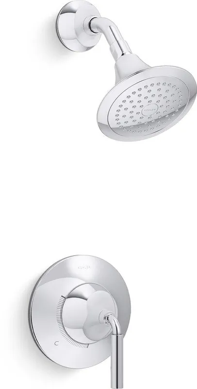 Kohler TS27420-4-CP Tone One Handle Single Function Shower Faucet in Polished Chrome (Trim Only)