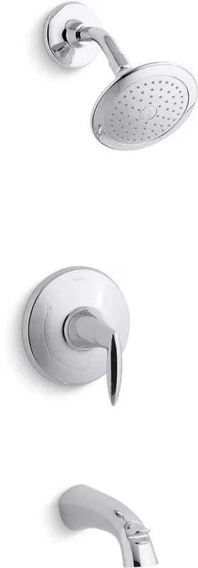 KOHLER TS45104-4-CP Alteo One Handle Single Function Bathtub & Shower Faucet in Polished Chrome