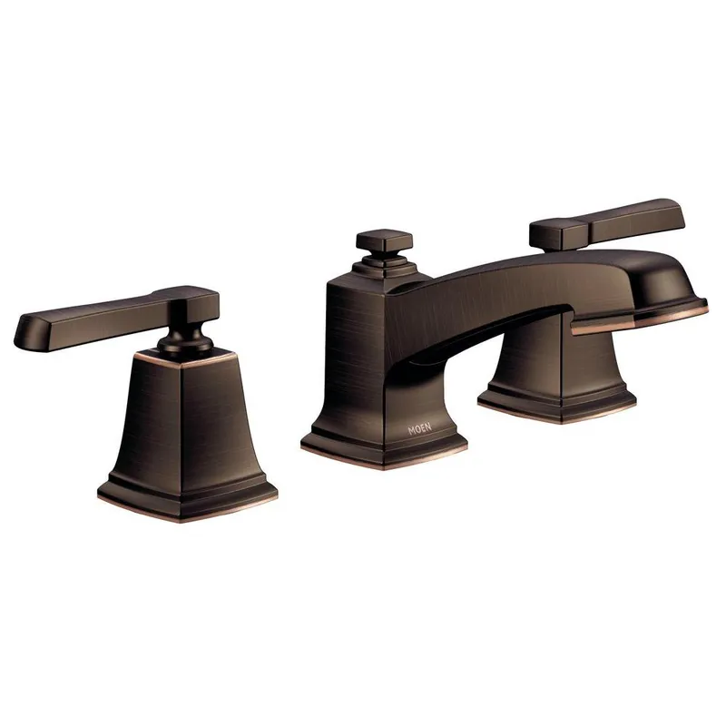 Moen T6220BRB Boardwalk Two Handle Widespread Bathroom Sink Faucet Mediterranean Bronze