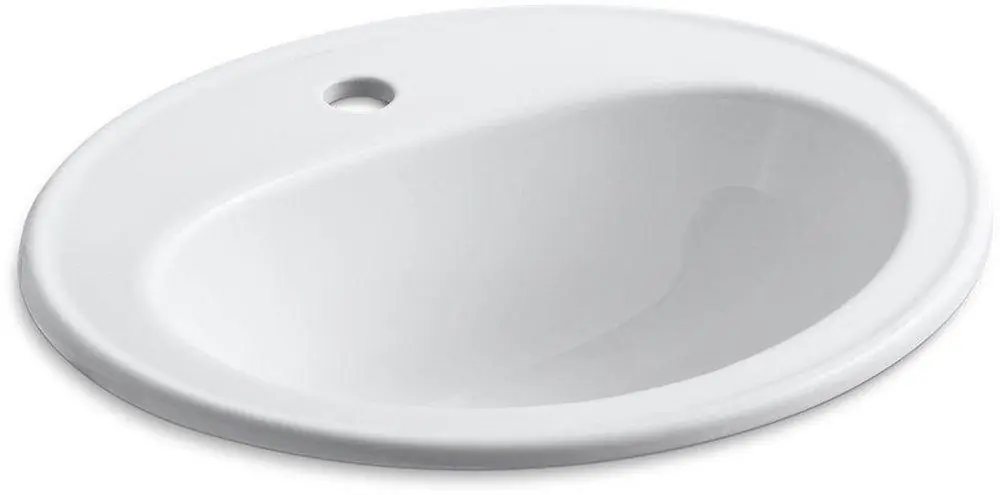 Kohler 2196-1-0 Pennington Drop-in Basin in White