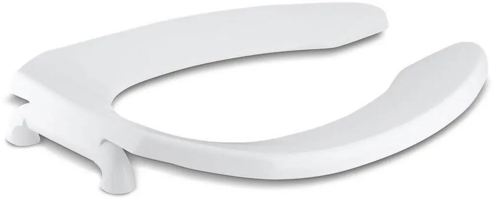 KOHLER 4670-SC-0 Lustra Elongated Open Front Toilet Seat in White