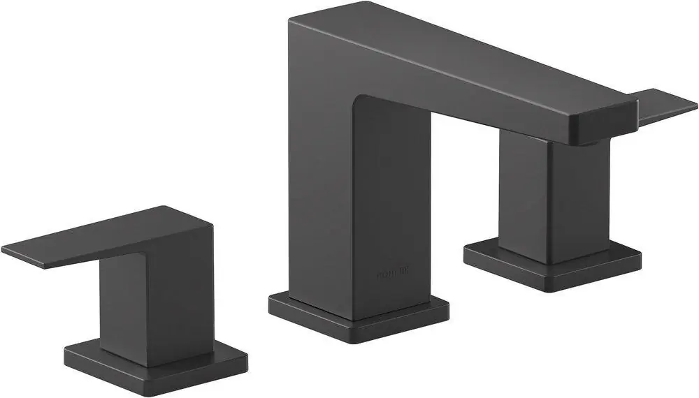 Kohler 23255-4-BL Honesty Two Handle Widespread Bathroom Sink Faucet in Matte Black