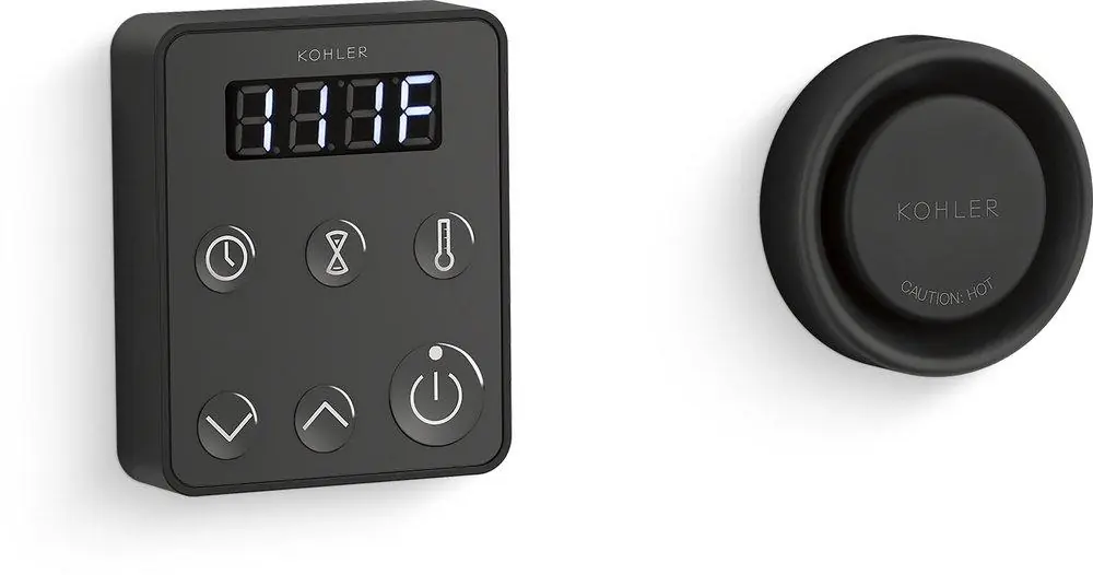 Kohler 5557-BL Invigoration Series Steam Generator Control Kit in Matte Black