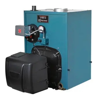 Burnham PV8H3WEC-GBWN L/Coil 86% AFUE 120MBH CI Nat Draft Oil Fired 3 Section Packaged Wtr Boiler