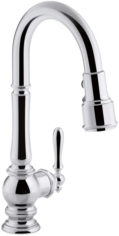 Kohler 99261-CP Artifacts Single Handle Pull Down Kitchen Faucet