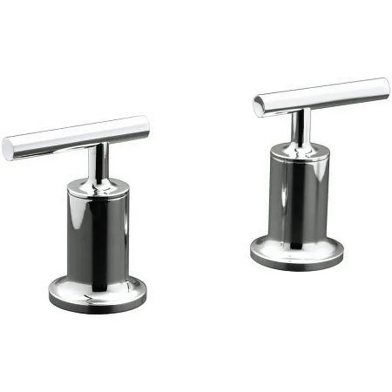 KOHLER T14429-4-BN Purist 2-Handle Deck Mount Bath Valve Trim Brushed Nickel