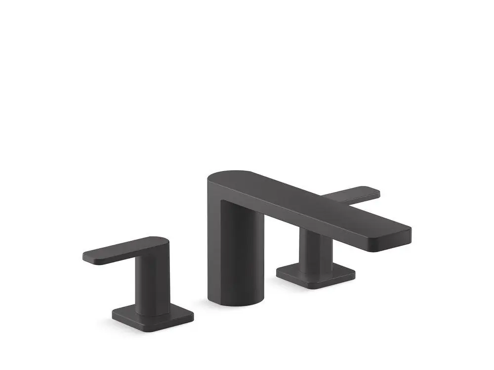 Kohler 27121-4-BL Parallel Two Handle Roman Tub Faucet in Matte Black