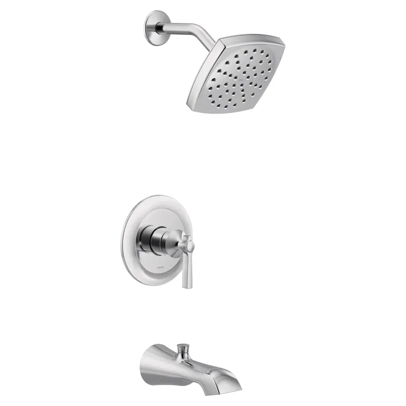 Moen UTS3913 Flara M-CORE 3-Series 1-Handle Tub and Shower Trim Kit in Chrome (Valve Sold Separately)