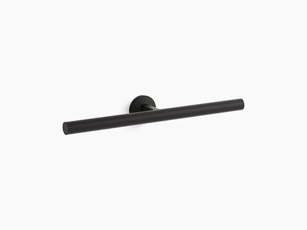 Kohler 78379-BL Components Double Arm Towel Holder in Matte Black