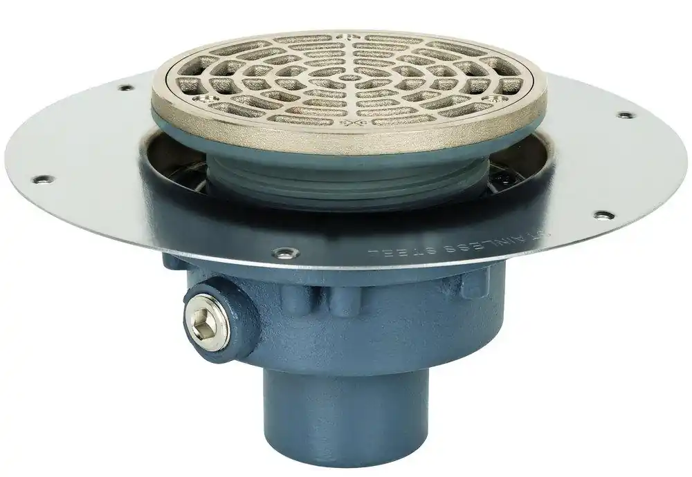 Sioux Chief 822-2DNR Halo Drain 2 in No Hub Ductile Iron Floor Drain