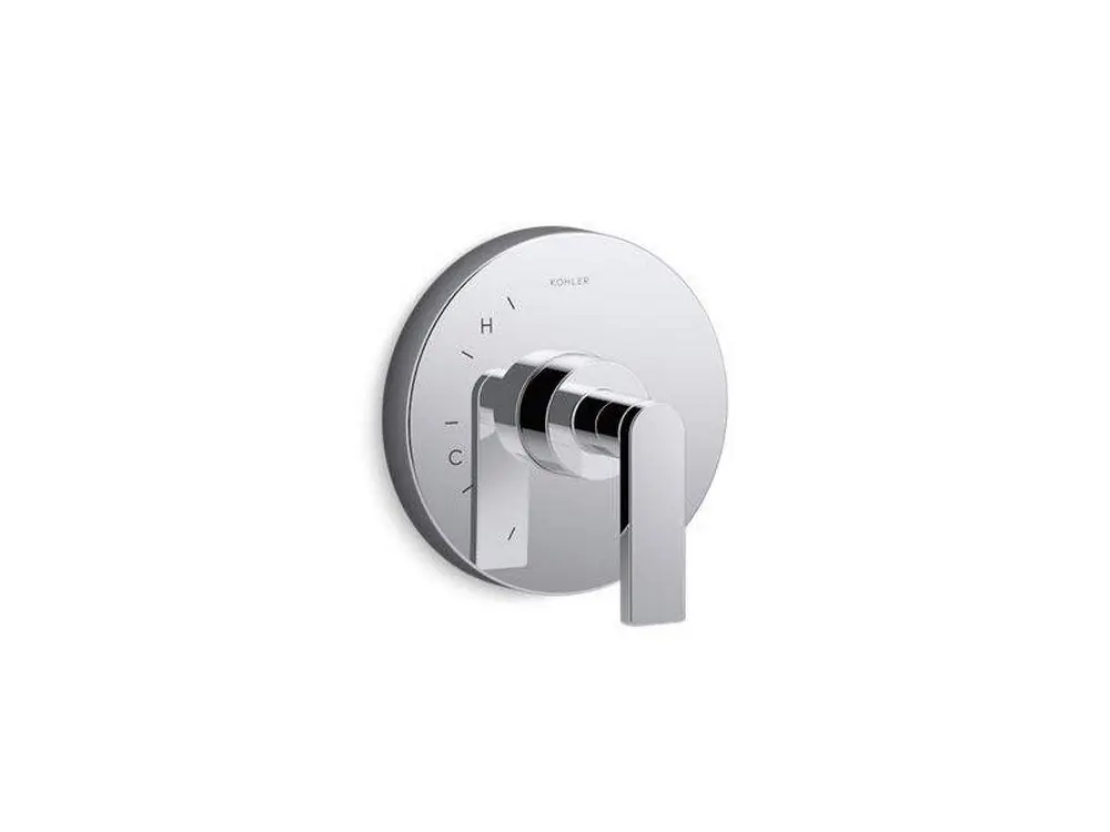 KOHLER TS73115-4-CP Composed Single Handle Pressure Balancing Valve Trim in Polished Chrome