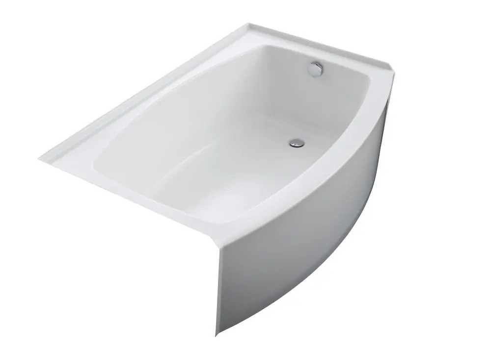 Kohler 1100-RA-0 Expanse 60 in. x 38 in. Soaker Alcove Bathtub with Right Drain