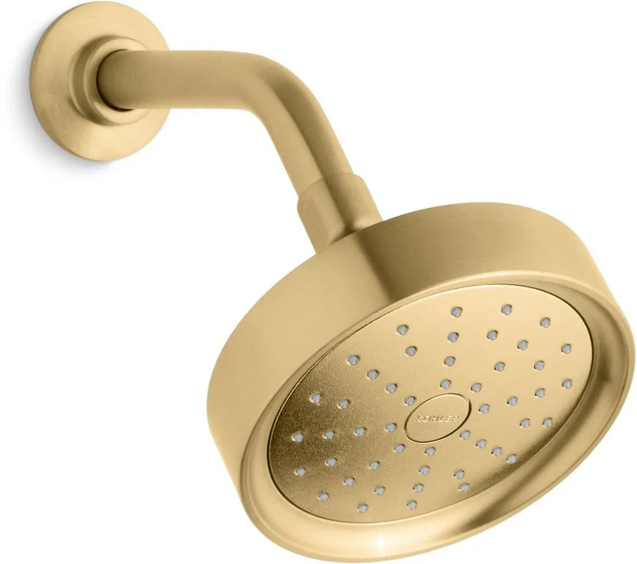 Kohler 939-G-2MB Purist Single Function Showerhead in Vibrant Brushed Moderne Brass