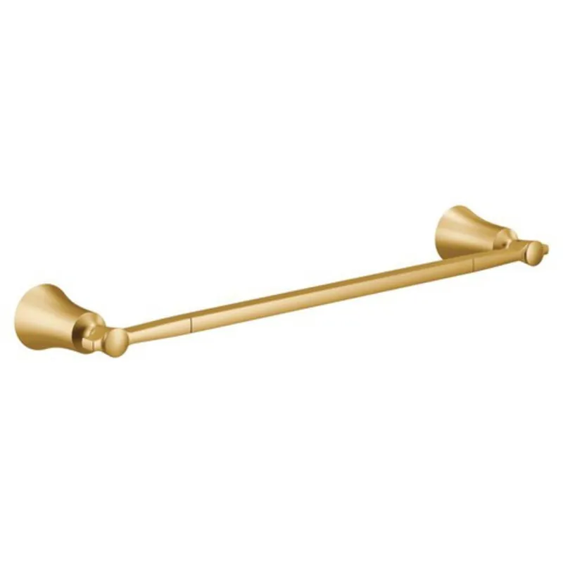 Moen YB0318BG Flara 18 In. Towel Bar In Brushed Gold