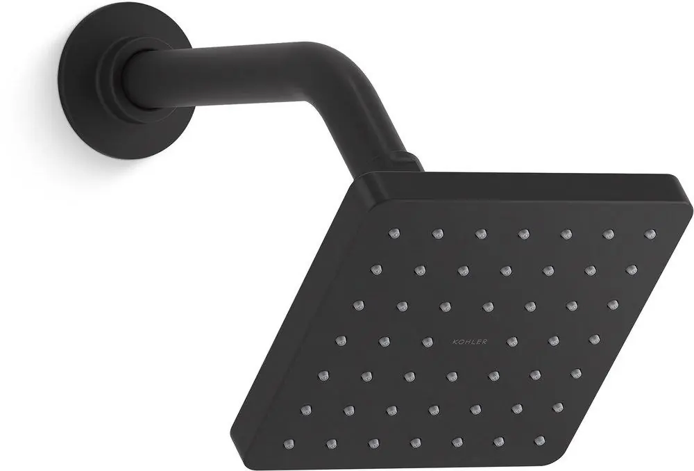 KOHLER 24805-G-BL Parallel Single Function Showerhead in Matte Black