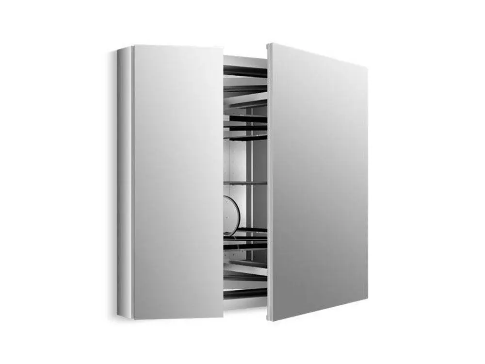 KOHLER 99009-SCF-NA Verdera 34 in. Aluminum Medicine Cabinet with Adjustable Flip-Out Flat Mirror