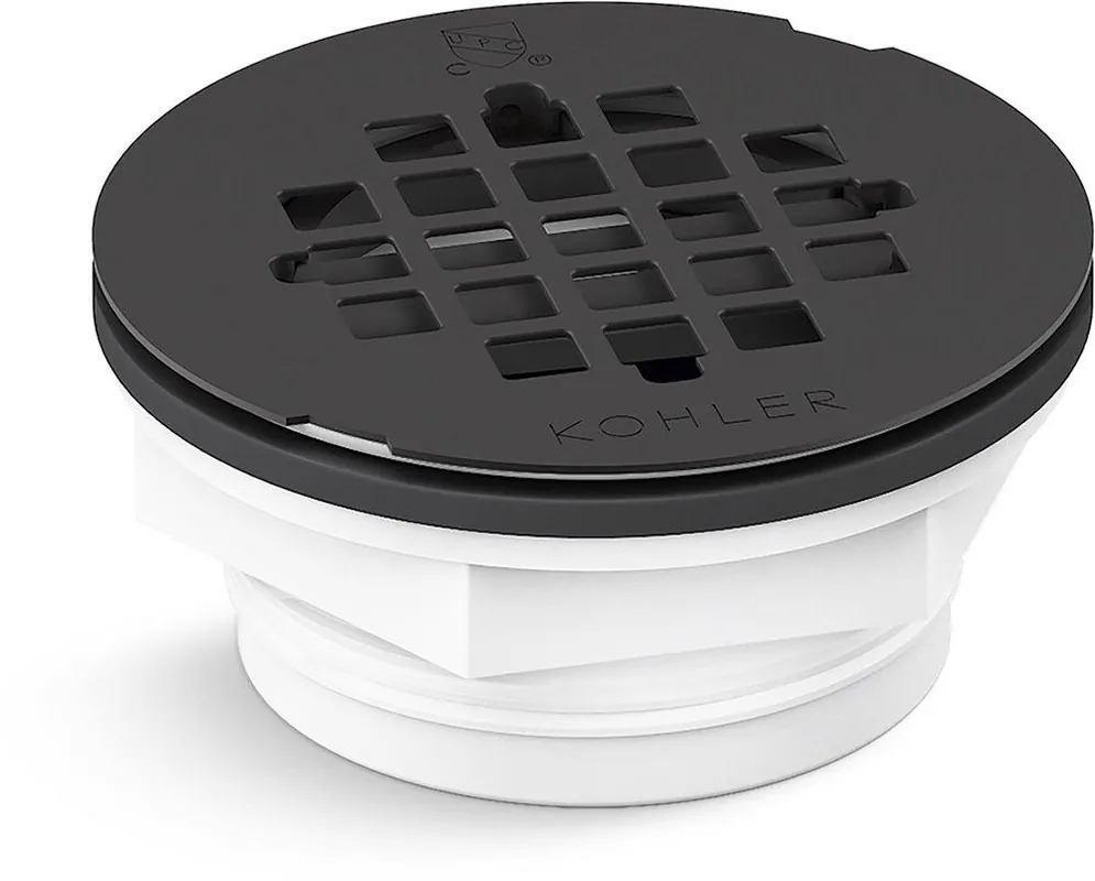 Kohler 22676-BL 3-3/16 in. PVC Matte Black Shower Drain