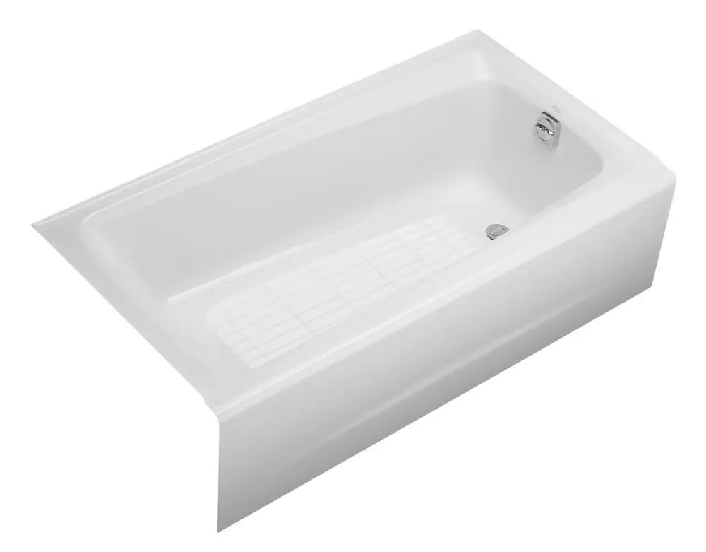 Kohler 506-0 Mendota 60 in. x 32 in. Soaker Alcove Bathtub with Right Drain