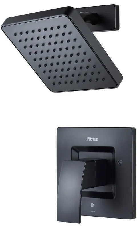 Pfister LG89-7DFB Kenzo One Handle Shower Only Trim Kit in Matte Black