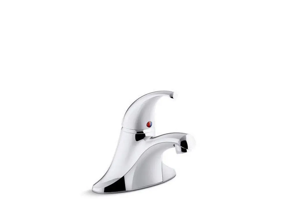 Kohler 15199-4NDRA-CP Coralais Single Handle Centerset Bathroom Sink Faucet in Polished Chrome