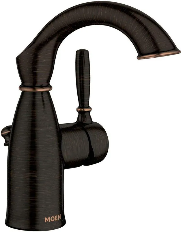 Moen 84144BRB Sarona Single Handle Monoblock Bathroom Sink Faucet in Mediterranean Bronze