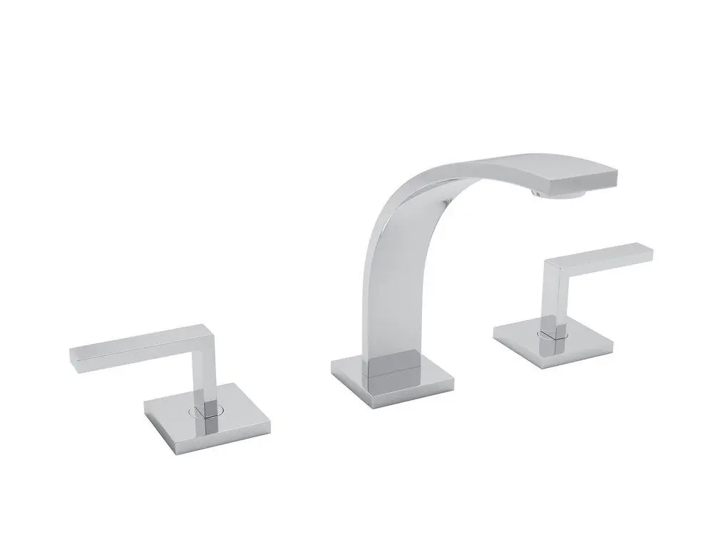 ROHL WA102L-APC-2 Wave Two Handle Widespread Bathroom Sink Faucet in Polished Chrome