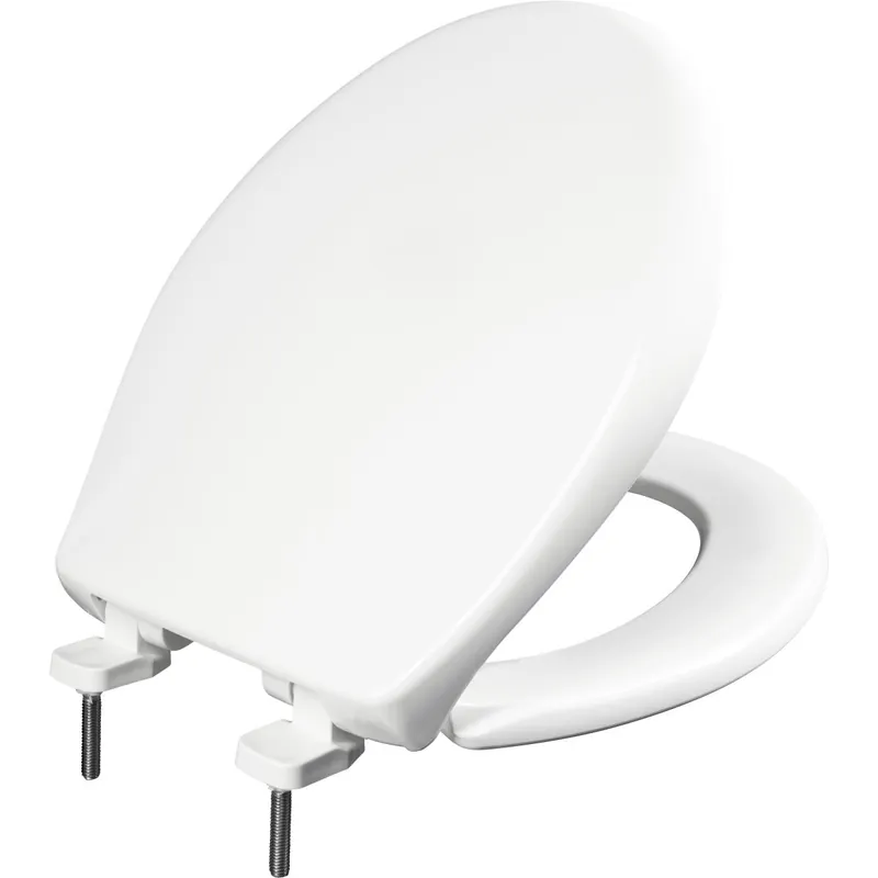 Bemis 790TDGSL000 Round Hospitality Plastic Toilet Seat with STA-TITE, Whisper Close, DuraGuard