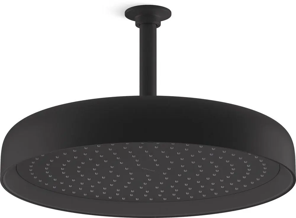 Kohler 26292-BL Statement Single Function Showerhead in Matte Black