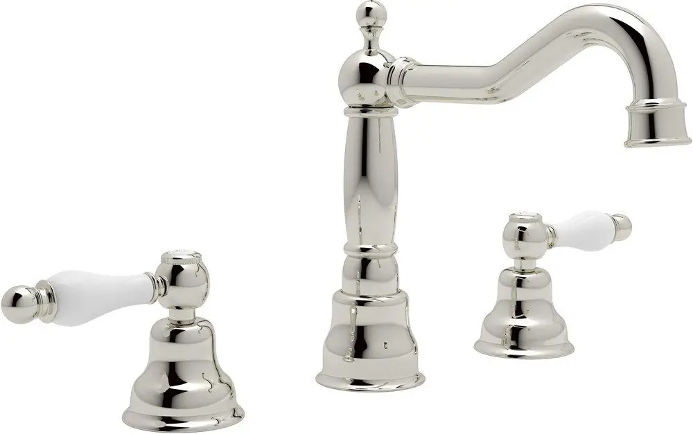 Rohl AC107OP-PN-2 Arcana Two Handle Widespread Bathroom Sink Faucet in Polished Nickel