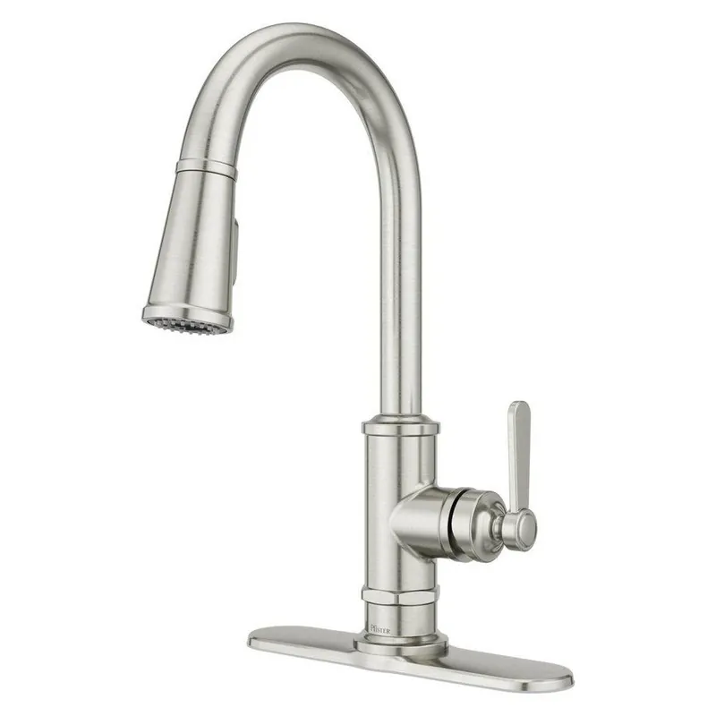 Pfister GT529-TDS Port Haven Single Handle Pull Down Kitchen Faucet In Stainless Steel
