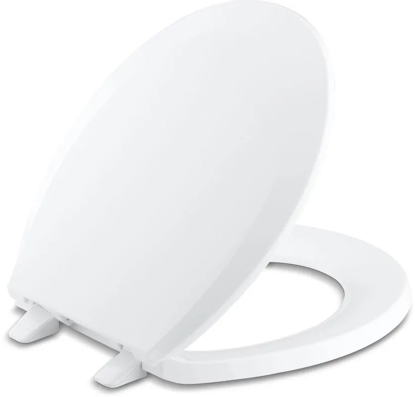 Kohler 4662-0 Lustra Quick-Release Round Closed Front Toilet Seat in White